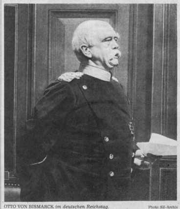Bismarck im deutschen Reichstag 