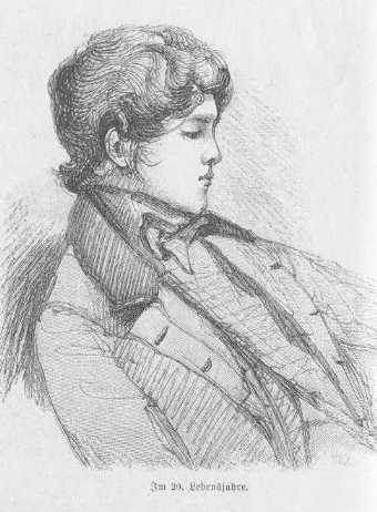 Bismarck im 20. Lebensjahr