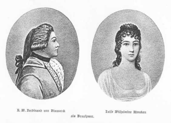 K.W. Ferdinand von Bismarck und Luise Wilhelmine Mencken
