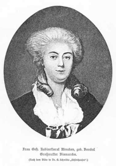 Frau Geh. Kabinettsrat Mencken, geb. Boeckel, Großmutter Bismarcks