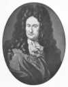 Leibniz. Porträt eines unbekannten zeitgenöss. Malers